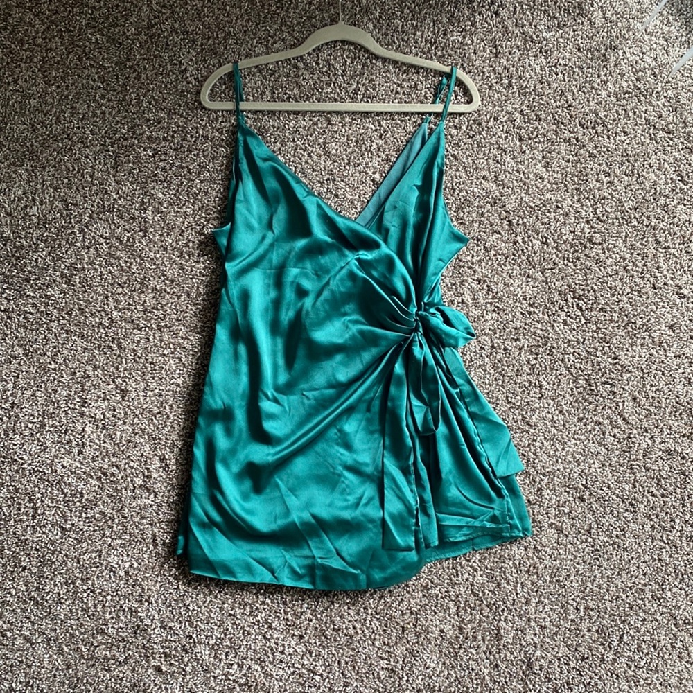 Emerald green romper